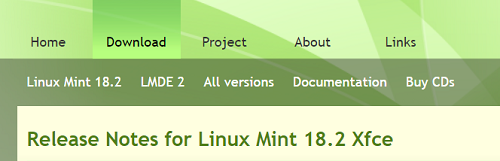 Раздел Downloads на официальном сайте Linux Mint
