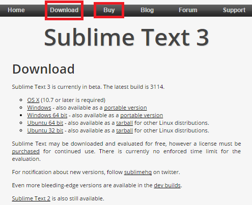 Где скачать Sublime Text 3. Установка Sublime Text 3 на Windows